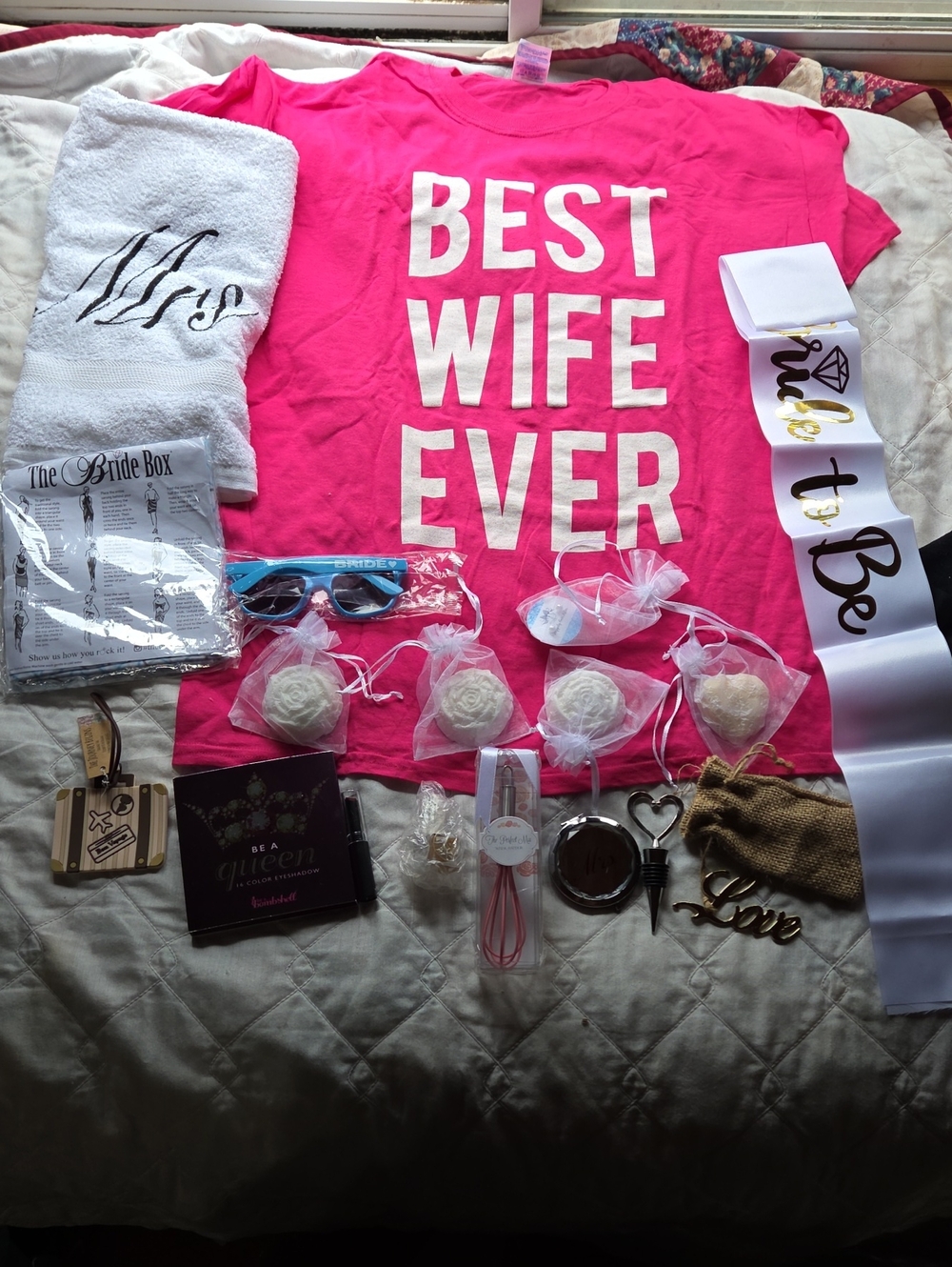 Best Wife Ever Pink Tee+ Wedding Accessories